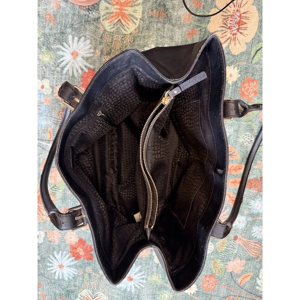 KATE‎ SPADE Black Leather Cove Street Ariel Handbag Purse Satchel Damaged Strap